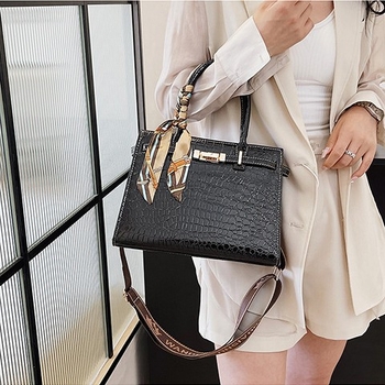 Torba za mamu velikog kapaciteta, 2026 novi model, crossbody torba s teksturom krokodila, elegantna ženska torba
