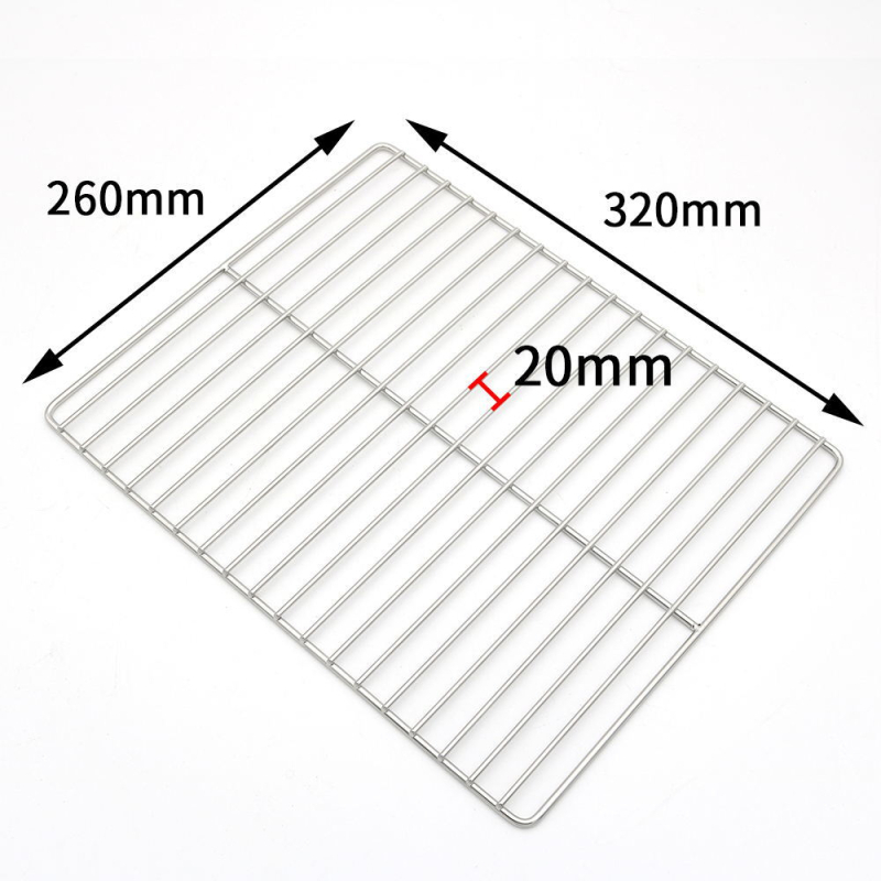 Plasă de grătar din oțel inoxidabil 304 pentru exterior, grilă de barbecue pentru uz casnic, design îngroșat, rezistent la rugina