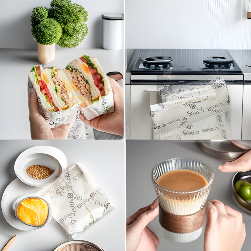 Hârtie absorbantă pentru ulei destinat alimentelor prăjite – bucătărie, grătar, cartofi prăjiți și pui prăjit, hârtie de ambalare