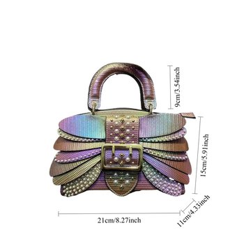 Ženska torbica s krilima, gradientna, elegantna PU crossbody