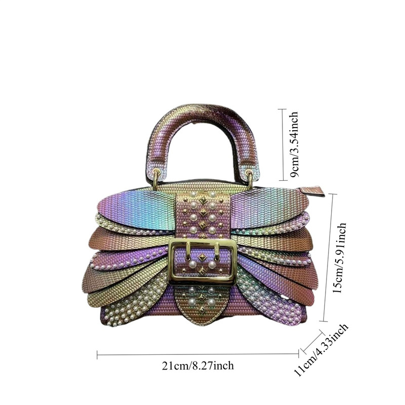 Ženska torbica s krilima, gradientna, elegantna PU crossbody