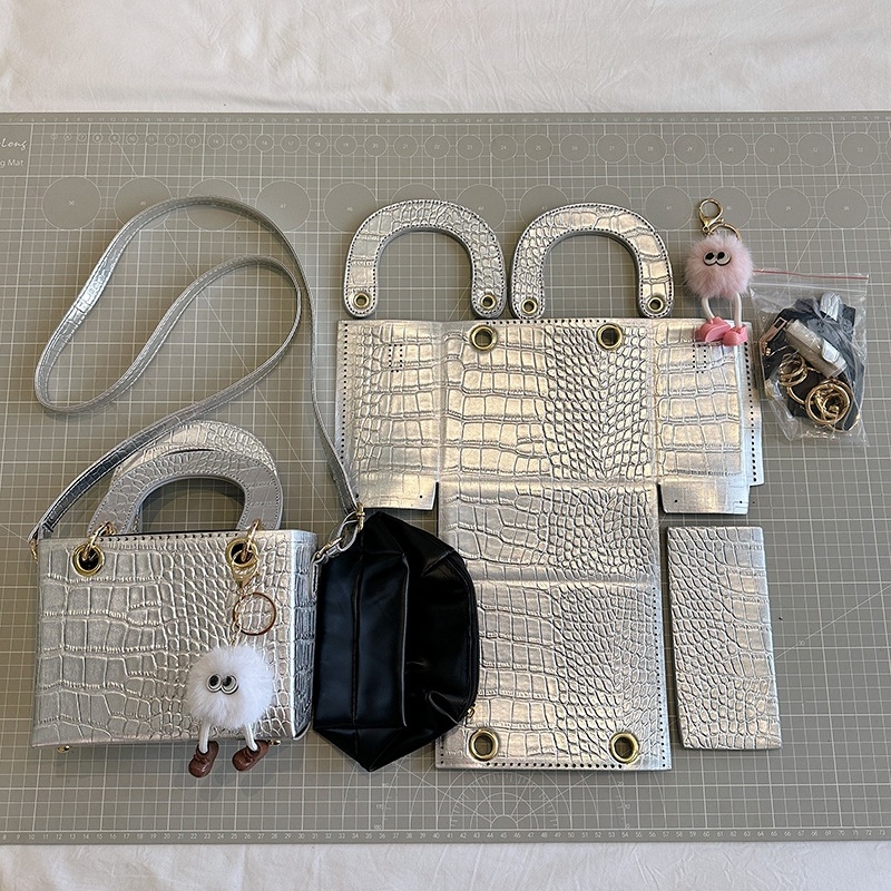 Ručno tkana torba, DIY set za izradu torbe u Daffy stilu, velika kapacitet, torba preko ramena za svakodnevnu upotrebu