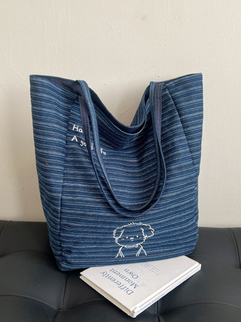 2025 nova casual traper džins tote torba za žene, lagana, velika kapaciteta, crossbody za svakodnevnu upotrebu