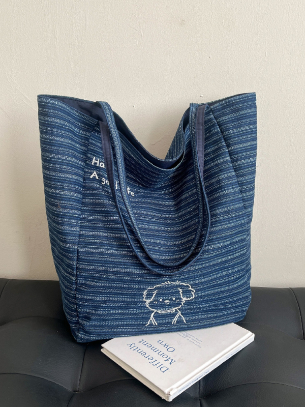 2025 nova casual traper džins tote torba za žene, lagana, velika kapaciteta, crossbody za svakodnevnu upotrebu