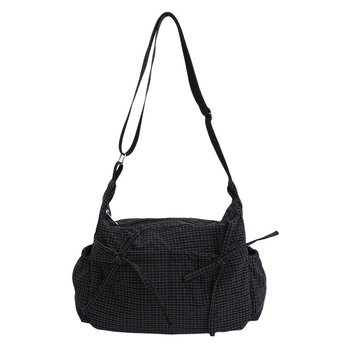 Ženska torba Cloud s kariranim uzorkom, šnuro i plisom, velika zapremina, ruksak ili crossbody