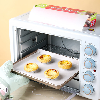 Hârtie de copt cu acoperire siliconică pentru cuptor și grătar, hârtie absorbantă de ulei pentru air fryer, rolă 30 cm × 30 m