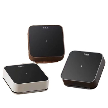Plită electrică ceramică din lemn de nuc cu ceainic – set compact pentru prepararea ceaiului