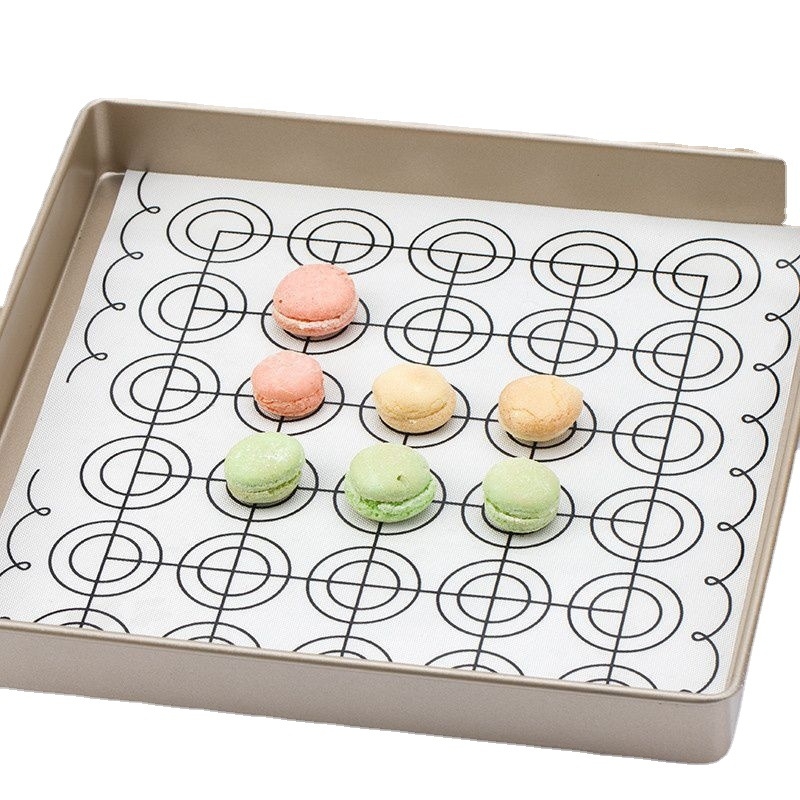 Covoraș din silicon pentru macarons, mat de copt rezistent la temperaturi înalte