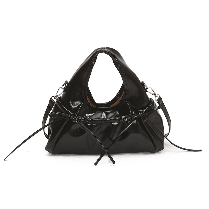 Korejskog stila balet crossbody torba s plisiranom mašnicom, oblaki oblik, za žene, novi model 2025
