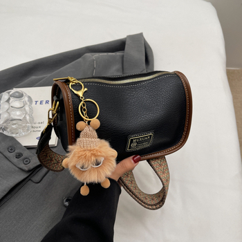 Torba Boston 2025, retro crossbody s širokim remenom, srednje veličine ženska torbica u obliku jastuka