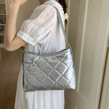 Korejski stil, luksuzna quiltirana torba preko ramena, žena, mala kvadratna crossbody torba, ljeto 2025