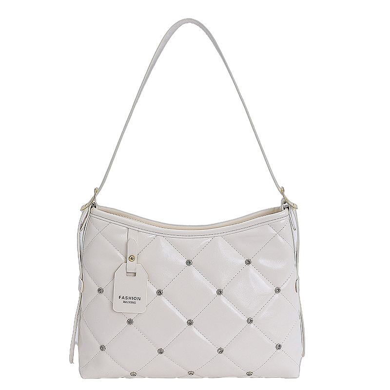 Korejski stil, luksuzna quiltirana torba preko ramena, žena, mala kvadratna crossbody torba, ljeto 2025