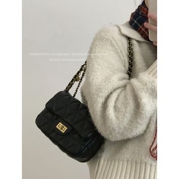 Ženska crossbody torba s lancem, 2022 novi model, minimalistički dizajn s dijamantnim quilt uzorkom, mala kvadratna torba za rame