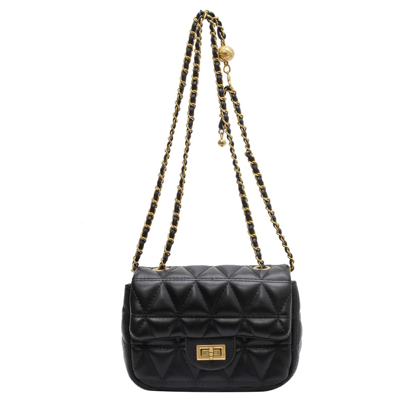 Ženska crossbody torba s lancem, 2022 novi model, minimalistički dizajn s dijamantnim quilt uzorkom, mala kvadratna torba za rame