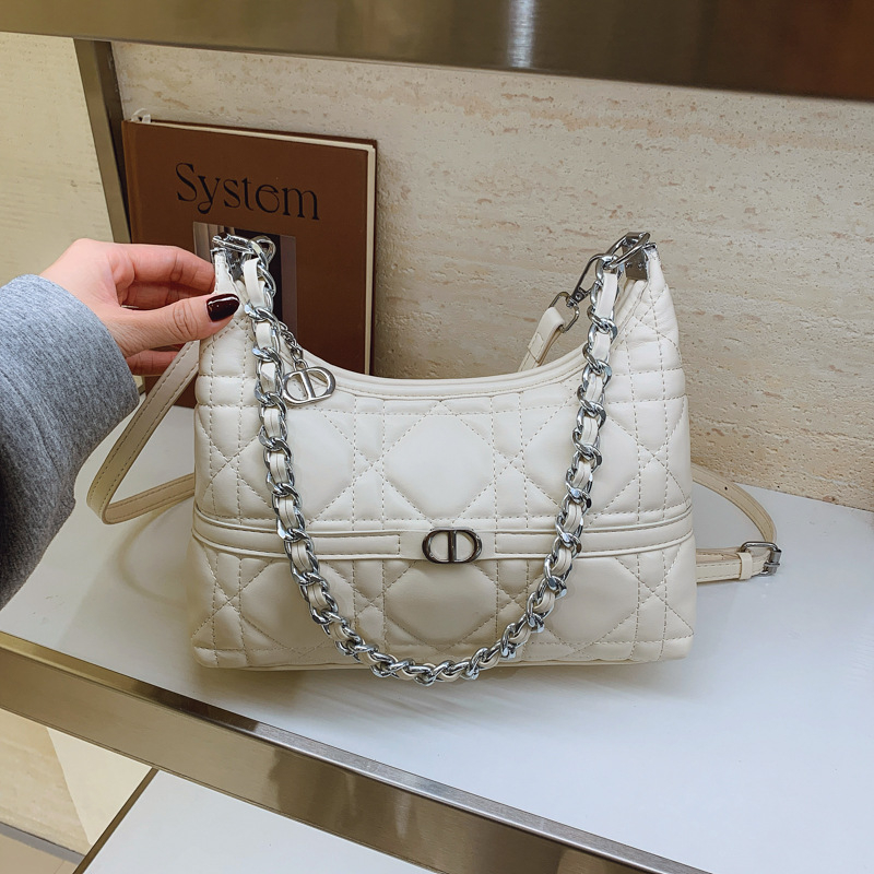 Torba za žene u francuskom stilu s quiltanom lancem, 2026 novi model, torbica za rame i crossbody, dumpling oblik