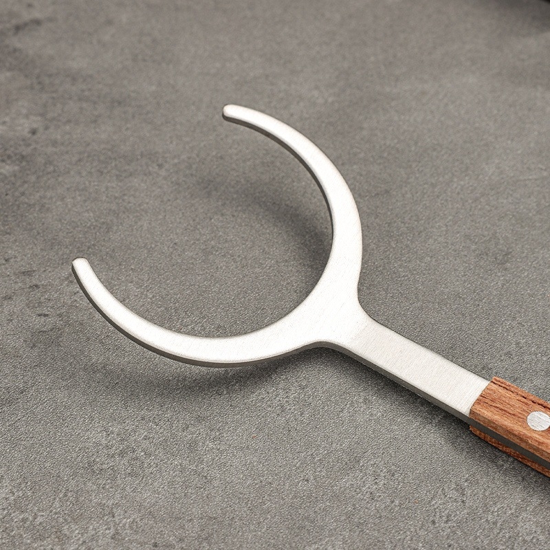 Set de ceai din oțel inoxidabil cu finisaj titan-auriu și accente din lemn de abanos; accesorii Kung Fu pentru ceai, instrument de întreținere a ceainicului, clește pentru ceai, clips anti-arzire