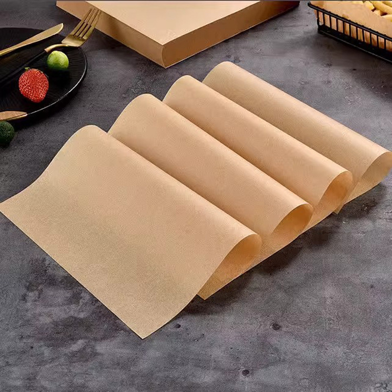 Hârtie Kraft de uz alimentar, rezistentă la grăsimi pentru cuptor și coacere, suport de unică folosință, absorbantă de ulei pentru grătar