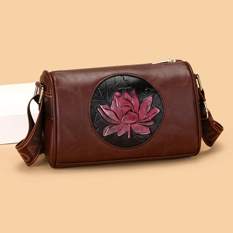 Ženska torbica u etno stilu s cvjetnim uzorkom, Boston crossbody torba, izdanje 2026