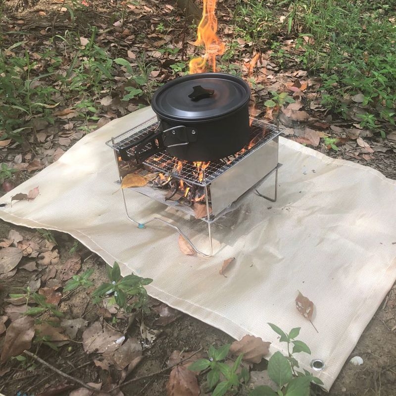 Ognjeodporna tkanina za kampiranje od staklenih vlakana, toplinska izolacija i podloga za roštilj