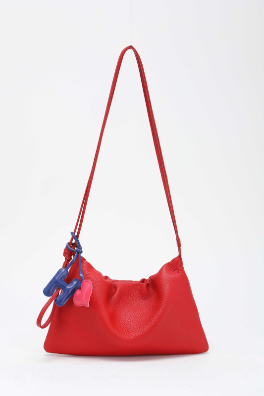 Crossbody mala torbica s dizajnom oblaka, koža prve klase, zatvaranje špagom, ženska kožna torba