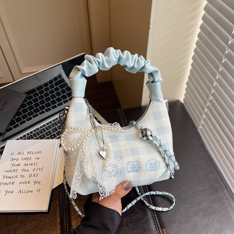 Ženska torba u oblaku, crossbody s lančanim remenom, svestrana svakodnevna torba, casual mala tote