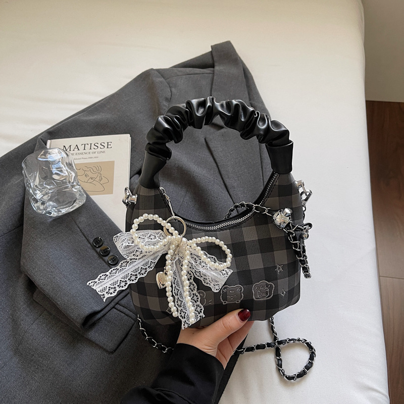 Ženska torba u oblaku, crossbody s lančanim remenom, svestrana svakodnevna torba, casual mala tote