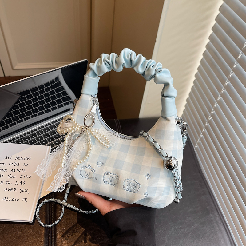 Ženska torba u oblaku, crossbody s lančanim remenom, svestrana svakodnevna torba, casual mala tote