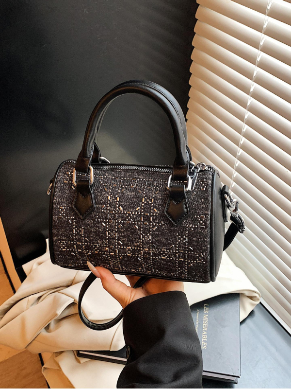 Ženska denim Boston torba, ljeto 2025, svestrani korejski stil, za ramena ili crossbody