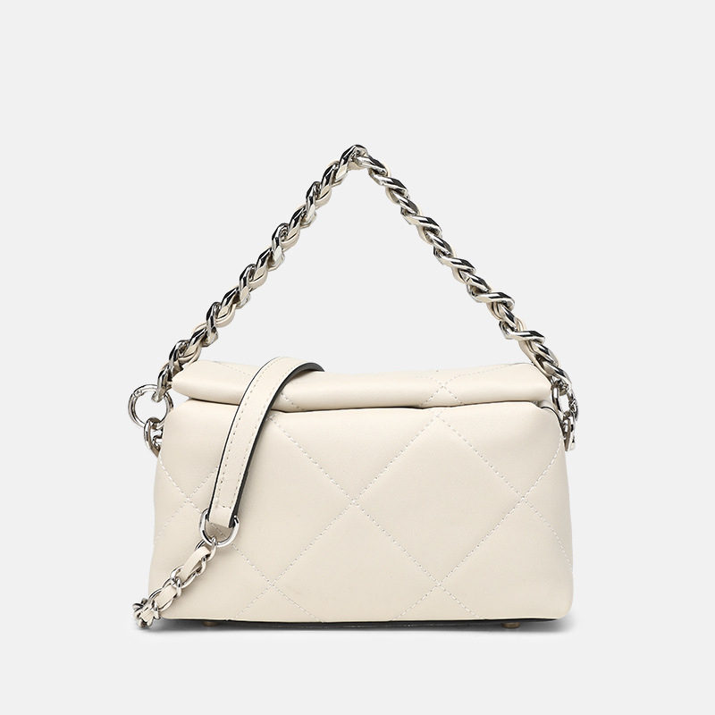 Premium ženska crossbody torba s dijamantnim šavom i lančanim remenom, elegantna i svestrana mala torba za modu, novi stil ramena