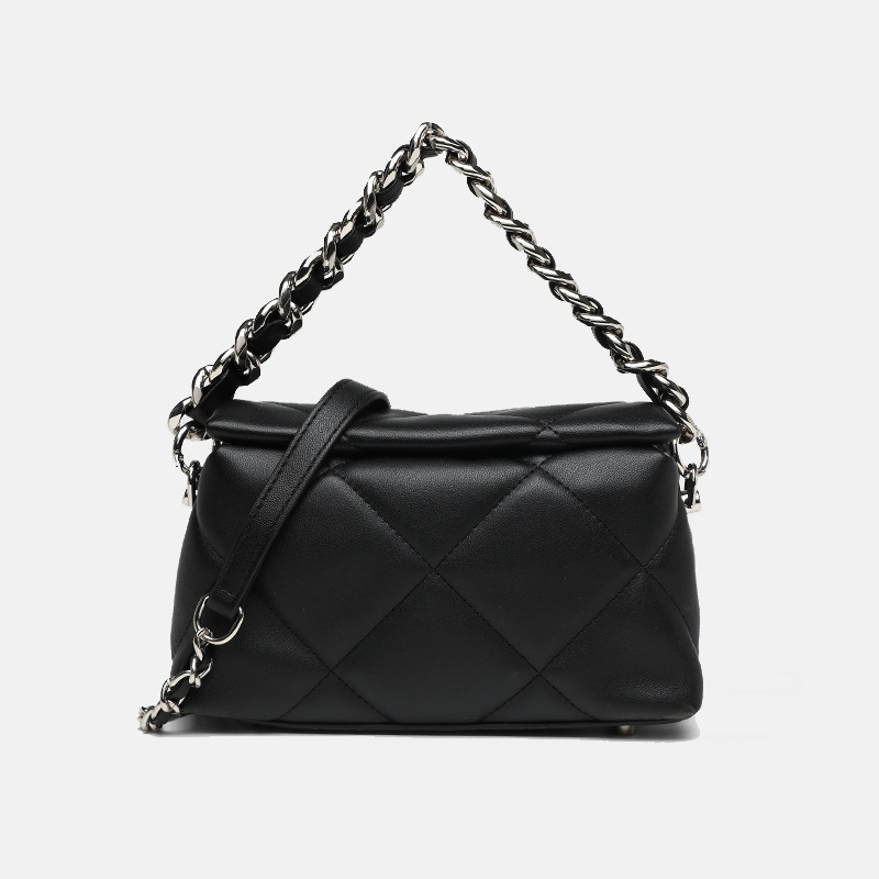 Premium ženska crossbody torba s dijamantnim šavom i lančanim remenom, elegantna i svestrana mala torba za modu, novi stil ramena