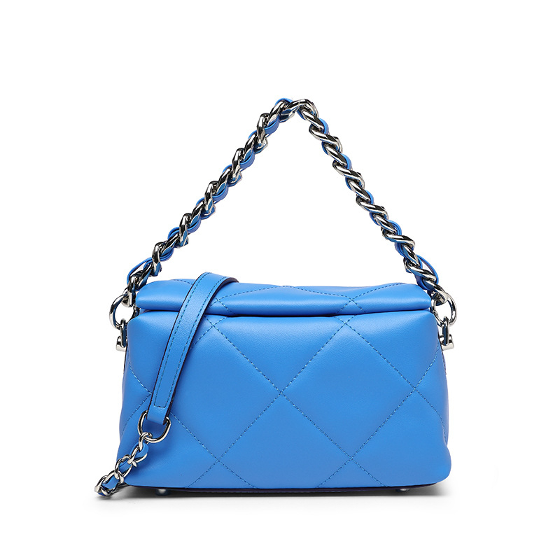 Premium ženska crossbody torba s dijamantnim šavom i lančanim remenom, elegantna i svestrana mala torba za modu, novi stil ramena