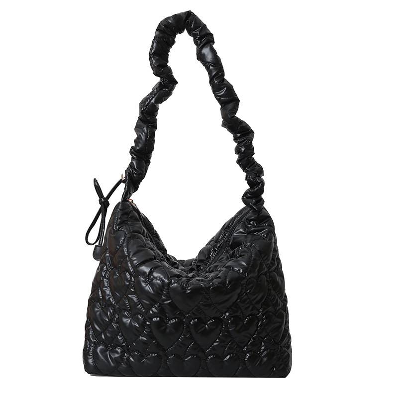 Ženska crossbody torba u korejskom stilu, oblaci plisirani detalji, velika kapaciteta, lagana