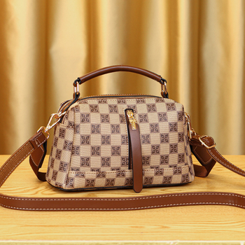 Vanishino Tiskana žena mala kvadratna crossbody torbica s dvije ručke, svakodnevni stil Boston jastuk