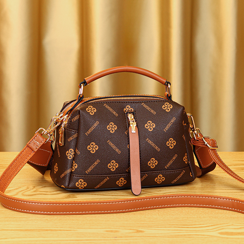 Vanishino Tiskana žena mala kvadratna crossbody torbica s dvije ručke, svakodnevni stil Boston jastuk