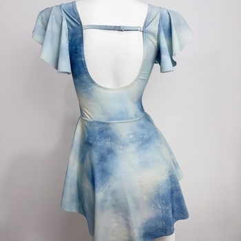 2026 nova tie-dye slatka i svježa jednodijelna kupaći kostim u stilu suknje, konzervativan, koji skriva trbuh i vizualno stanjiva siluetu.