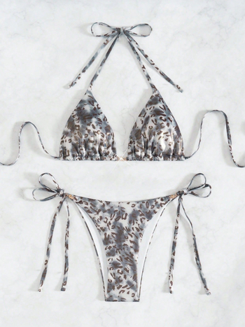 2024 nova tiskana bikini, trokutasti top, svjež dizajn, dvodijelni kupaći za žene, spa inspiriran seksi dizajn