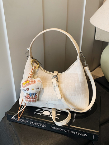 Korejskog stila plisirana mini torbica s motivom oblaka za žene, proljeće 2026, moderna torbica s lancem za rame i crossbody