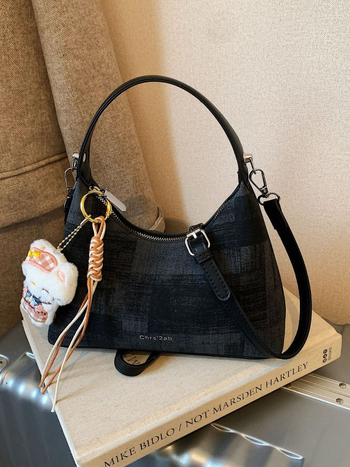 Korejskog stila plisirana mini torbica s motivom oblaka za žene, proljeće 2026, moderna torbica s lancem za rame i crossbody