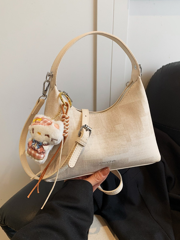 Korejskog stila plisirana mini torbica s motivom oblaka za žene, proljeće 2026, moderna torbica s lancem za rame i crossbody