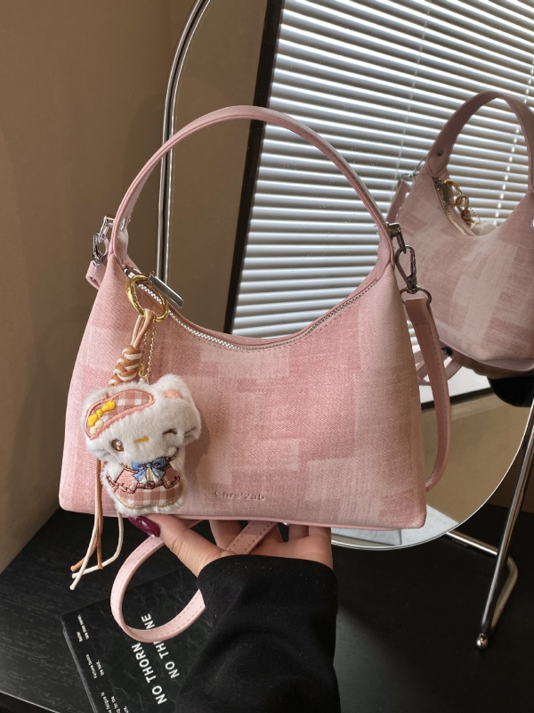 Korejskog stila plisirana mini torbica s motivom oblaka za žene, proljeće 2026, moderna torbica s lancem za rame i crossbody