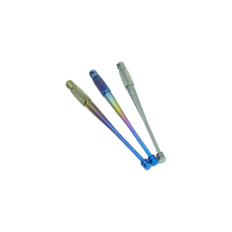 Lingură de urechi din aliaj de titan, compactă și portabilă, cap rotativ, accesoriu de breloc rezistent la coroziune