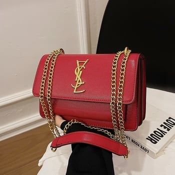 Ženska torbica od PU kože s lančanim remenom, 2025 novi model, lagani luksuz, za rame i crossbody, svakodnevni stil