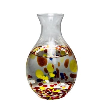 Set japonez din sticlă colorată în stil japonez pentru băuturi: carafă de sake, carafă de vin alb și accesorii pentru vin de prune – realizat manual pentru uz casnic