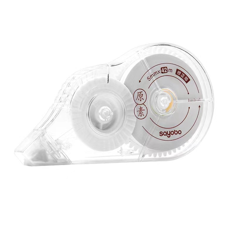 Bandă corectoare cu design desen animat pentru elevi, capacitate mare, carcasă albastră, material PP, 24 buc., model 718