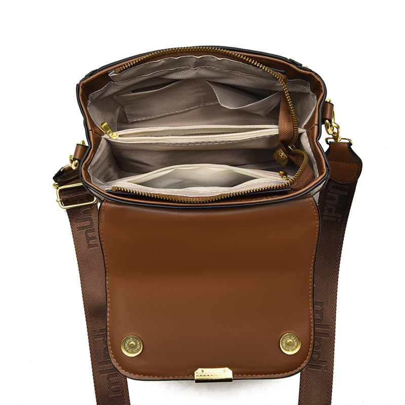 PU bucket torba za žene, srednja veličina, visokokvalitetan teksturirani dizajn, novi model 2025, crossbody torba s jednim remenom