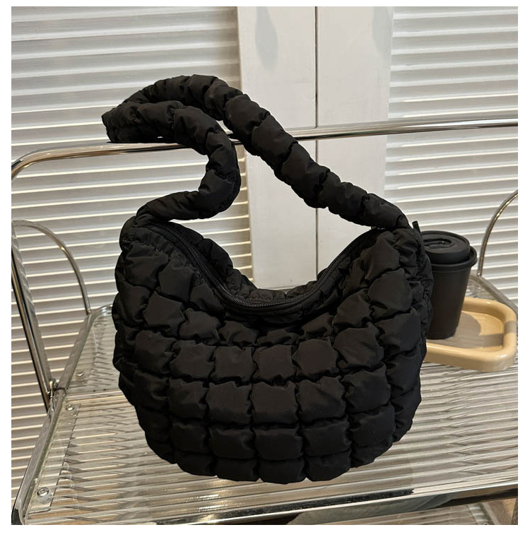 Cloud Tote torba – Srednje veličine, najlon, zatvarač, unutarnja džep sa zatvaračem, ramena ili crossbody remen