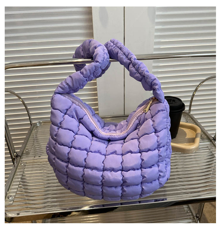 Cloud Tote torba – Srednje veličine, najlon, zatvarač, unutarnja džep sa zatvaračem, ramena ili crossbody remen