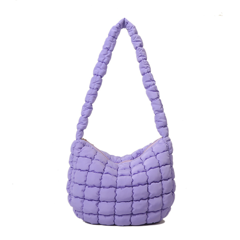 Cloud Tote torba – Srednje veličine, najlon, zatvarač, unutarnja džep sa zatvaračem, ramena ili crossbody remen