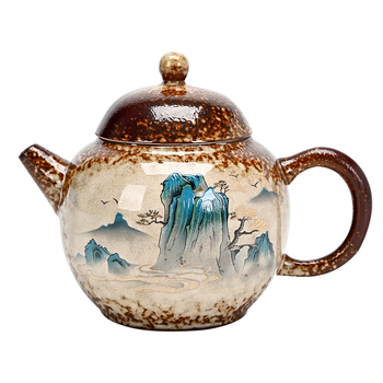 Cească de ceai din ceramică cu aspect de lemn ars, motiv frumusețe din Opera din Beijing, ceașcă mare, cadou personalizabil