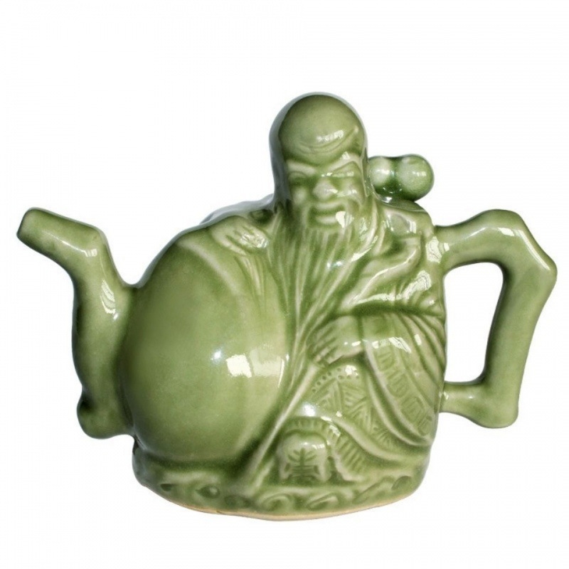 Vas ceramic pentru uz casnic cu gură dublă, în stil chinezesc nou